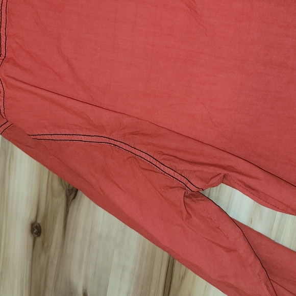 Men's Vintage Red Shade Button Up Shirt - Picture 14 of 16